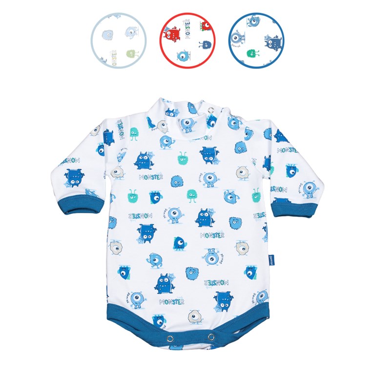 Body media polera estampado. Colores surtidos. Gamisé.